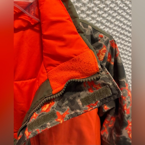 North Face Boy’s Freedom Extreme Insulated Jacket, Camo & Orange; Size L  14/16 - Picture 6 of 14